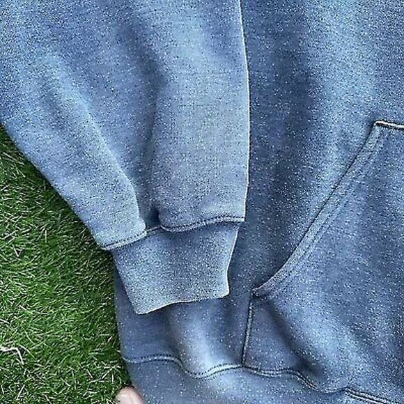 Vintage Y2K Carhartt Hoodie Mens 2XL Grey Zip Up Spell Out Work Wear Grunge‎ - Picture 5 of 7